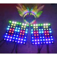 8*8 pixels Sk6812 RGB digital  LED Pixel  Panel addressable PCB Width 80mm*80mm