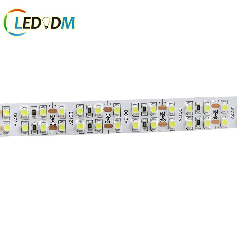 white color smd 3528 double row Led Strip 240Leds 12V led strip